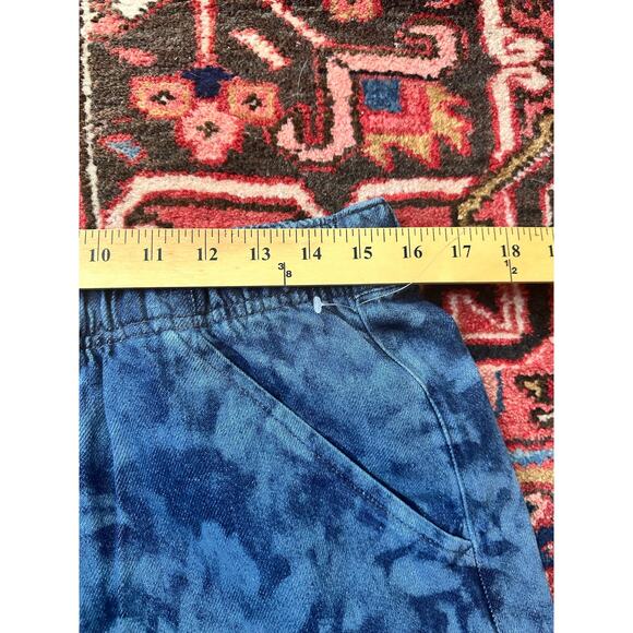 NWOT Gap Blue Floral Midrise Soft Horseshoe Barrel Leg Jeans Size Small Regular - Picture 4 of 6